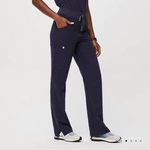 Navy figs scrub pants